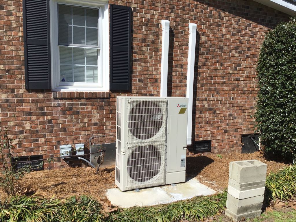 HVAC System on the Outside of a Home